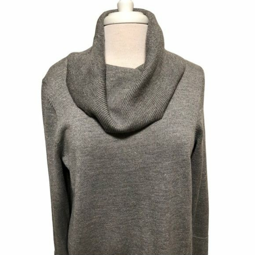 Talbots sparkle cowl neck